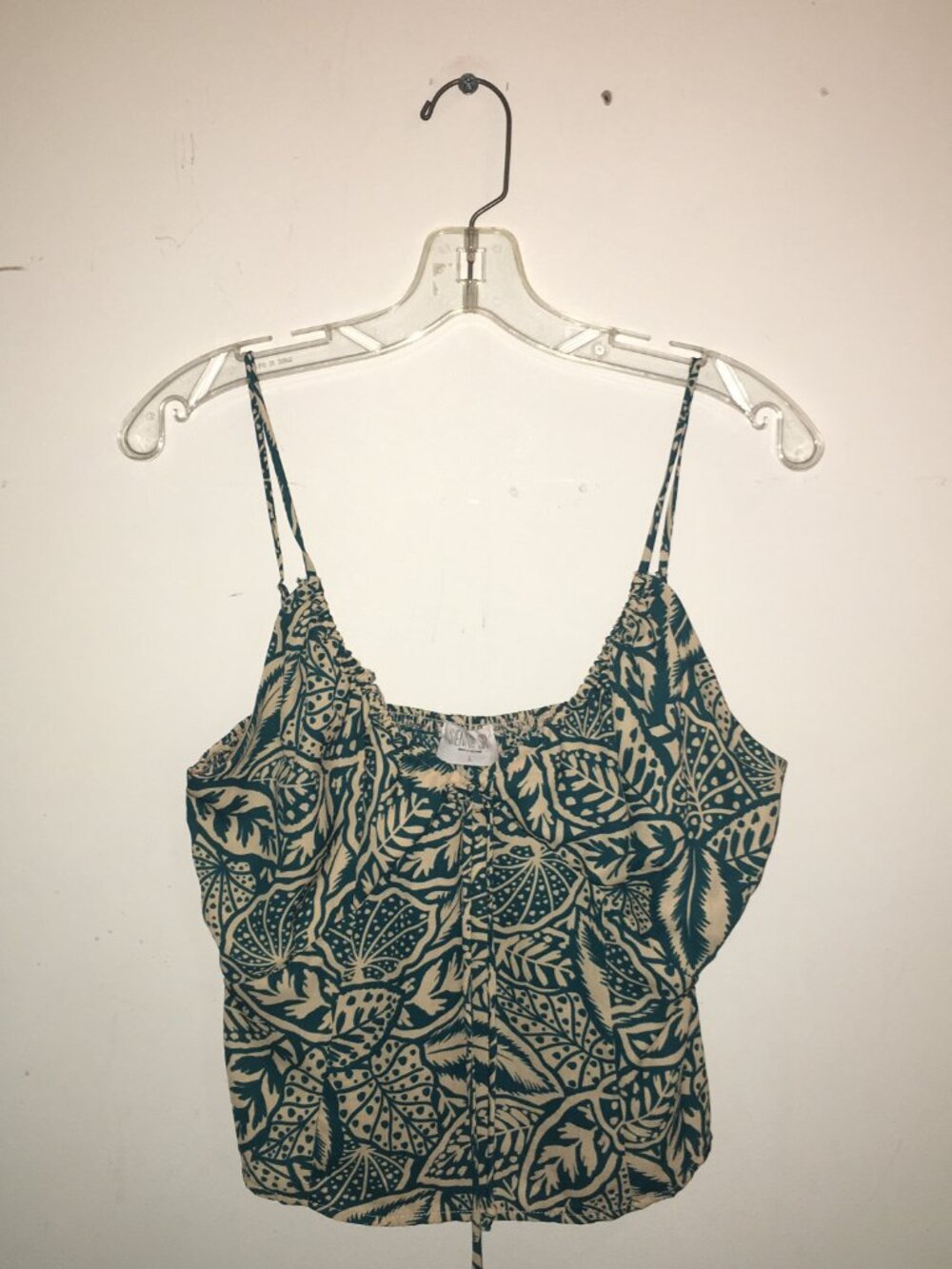 Sienna Sky Tank Top Teal and Cream Size Large NWT